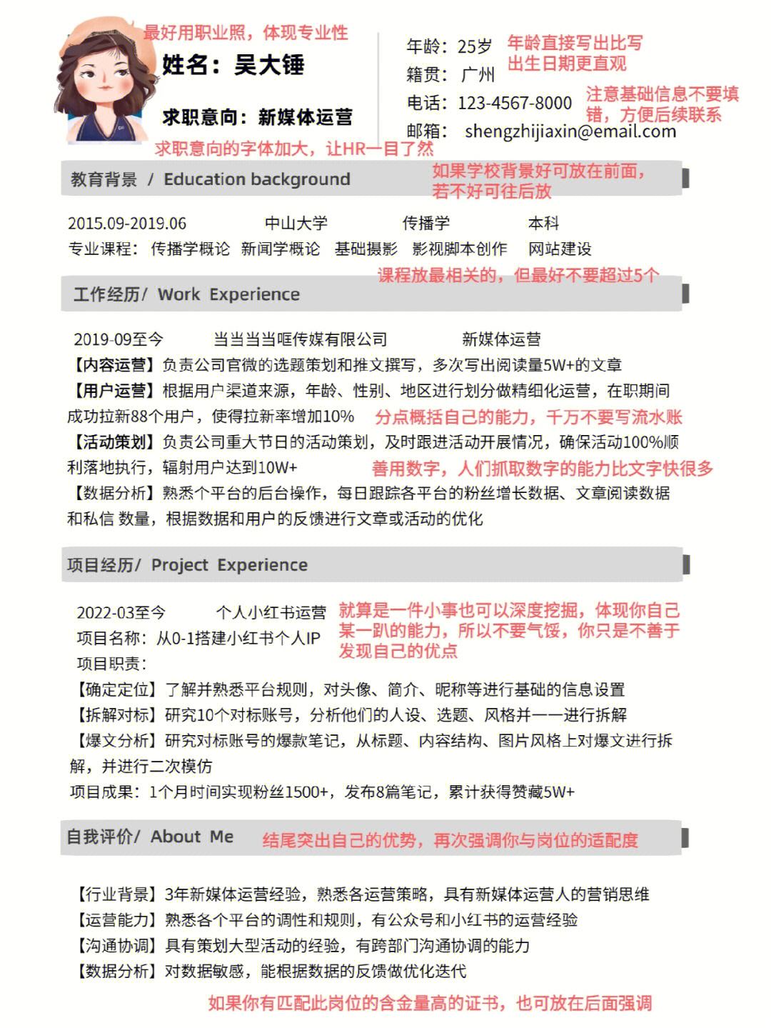 新媒体运营简历_新媒体运营简历自我介绍